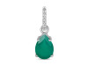 Green Onyx & White Topaz Pendant GRO-RP-76.
