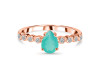 Green Onyx & White Topaz Ring GRO-RR-419D.