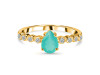 Green Onyx & White Topaz Ring GRO-RR-419D.