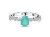 Green Onyx & White Topaz Ring GRO-RR-419D.