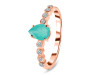Green Onyx & White Topaz Ring GRO-RR-419D.