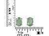 Kyanite (Green) Stud Earring KYN-RDE-1154-G.