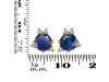 Kyanite & White Topaz Stud Earring KYN-RDE-1260.