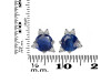 Kyanite & White Topaz Stud Earring KYN-RDE-1260.