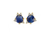 Kyanite & White Topaz Stud Earring KYN-RDE-1260.