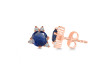 Kyanite & White Topaz Stud Earring KYN-RDE-1260.