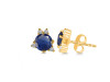 Kyanite & White Topaz Stud Earring KYN-RDE-1260.