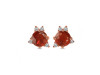 Kyanite (Orange) & White Topaz Stud Earring KYN-RDE-1260-O.