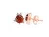 Kyanite (Orange) & White Topaz Stud Earring KYN-RDE-1260-O.