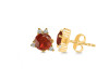 Kyanite (Orange) & White Topaz Stud Earring KYN-RDE-1260-O.