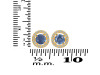 Kyanite & White Topaz Stud Earring KYN-RDE-1003.