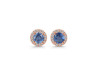 Kyanite & White Topaz Stud Earring KYN-RDE-1259.
