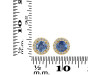 Kyanite & White Topaz Stud Earring KYN-RDE-1259.