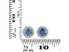 Kyanite & White Topaz Stud Earring KYN-RDE-1259.