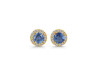 Kyanite & White Topaz Stud Earring KYN-RDE-1259.