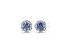 Kyanite & White Topaz Stud Earring KYN-RDE-1259.