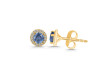 Kyanite & White Topaz Stud Earring KYN-RDE-1259.
