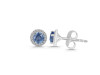 Kyanite & White Topaz Stud Earring KYN-RDE-1259.