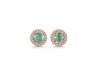 Kyanite (Green) & White Topaz Stud Earring KYN-RDE-1259-G.