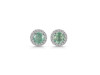 Kyanite (Green) & White Topaz Stud Earring KYN-RDE-1259-G.