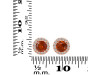 Kyanite (Orange) & White Topaz Stud Earring KYN-RDE-1259-O.
