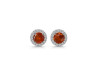 Kyanite (Orange) & White Topaz Stud Earring KYN-RDE-1259-O.