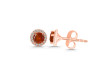 Kyanite (Orange) & White Topaz Stud Earring KYN-RDE-1259-O.