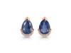 Kyanite & White Topaz Stud Earring KYN-RDE-1262.