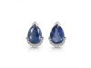 Kyanite & White Topaz Stud Earring KYN-RDE-1262.