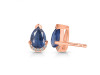 Kyanite & White Topaz Stud Earring KYN-RDE-1262.