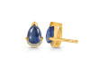 Kyanite & White Topaz Stud Earring KYN-RDE-1262.