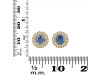 Kyanite & White Topaz Stud Earring KYN-RDE-1268.