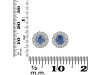 Kyanite & White Topaz Stud Earring KYN-RDE-1268.