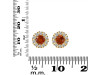 Kyanite (Orange) Stud Earring KYN-RDE-1268-O.