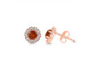Kyanite (Orange) Stud Earring KYN-RDE-1268-O.