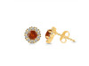 Kyanite (Orange) Stud Earring KYN-RDE-1268-O.
