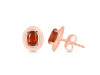 Kyanite (Orange) Stud Earring KYN-RDE-35-O.