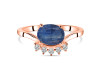 Kyanite & White Topaz Ring KYN-RDR-1681.