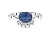 Kyanite & White Topaz Ring KYN-RDR-1681.