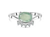 Kyanite (Green) & White Topaz Ring KYN-RDR-1681-G.