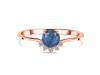 Kyanite & White Topaz Ring KYN-RDR-1942.