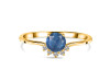 Kyanite & White Topaz Ring KYN-RDR-1942.