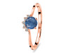 Kyanite & White Topaz Ring KYN-RDR-1942.