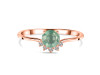 Kyanite (Green) & White Topaz Ring KYN-RDR-1942-G.