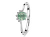 Kyanite (Green) & White Topaz Ring KYN-RDR-1942-G.