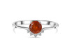 Kyanite (Orange) & White Topaz Ring KYN-RDR-1942-O.