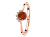 Kyanite (Orange) & White Topaz Ring KYN-RDR-1942-O.