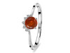 Kyanite (Orange) & White Topaz Ring KYN-RDR-1942-O.