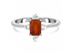 Kyanite (Orange) & White Topaz Ring KYN-RDR-2210-O.