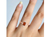 Kyanite (Orange) & White Topaz Ring KYN-RDR-2210-O.